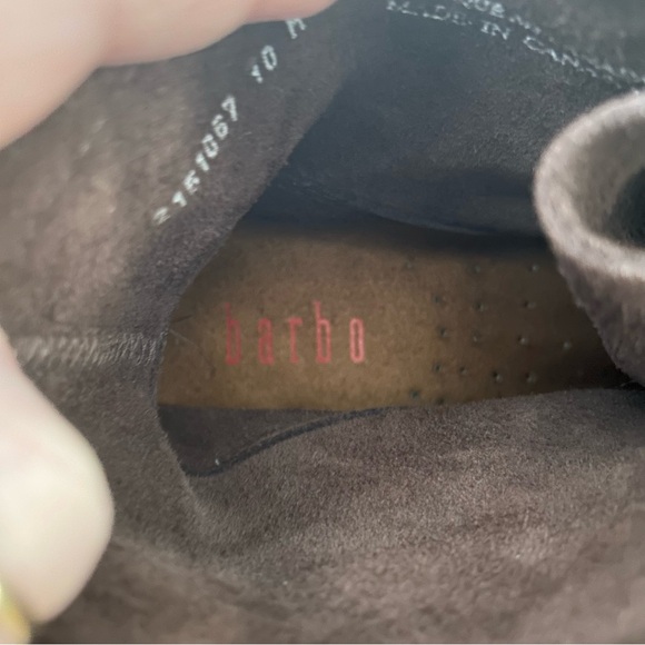 Like New Barbo Brown Genuine Suede Moccasins, Ankle w Fringe, Women’s - Picture 10 of 10